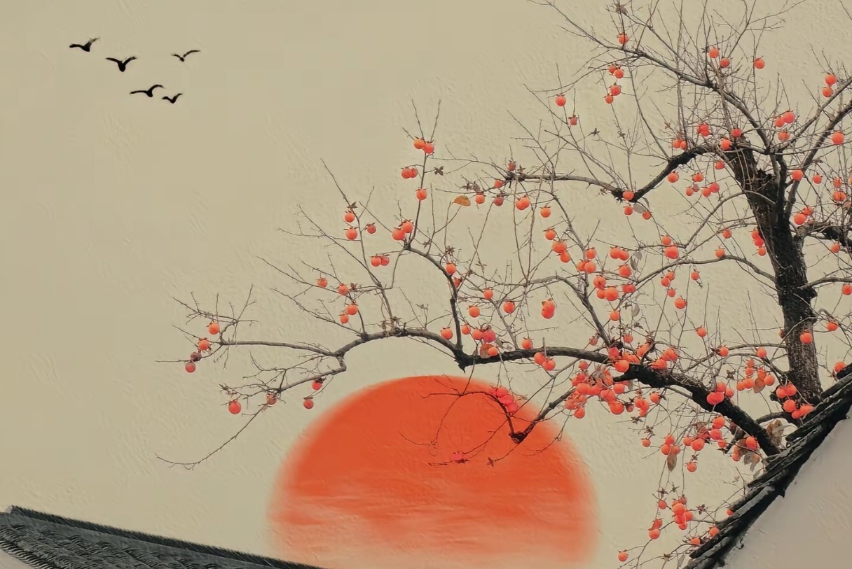 《谷仓上的秋天》第一阵秋风穿过田垄时，父亲停下了手里的活计